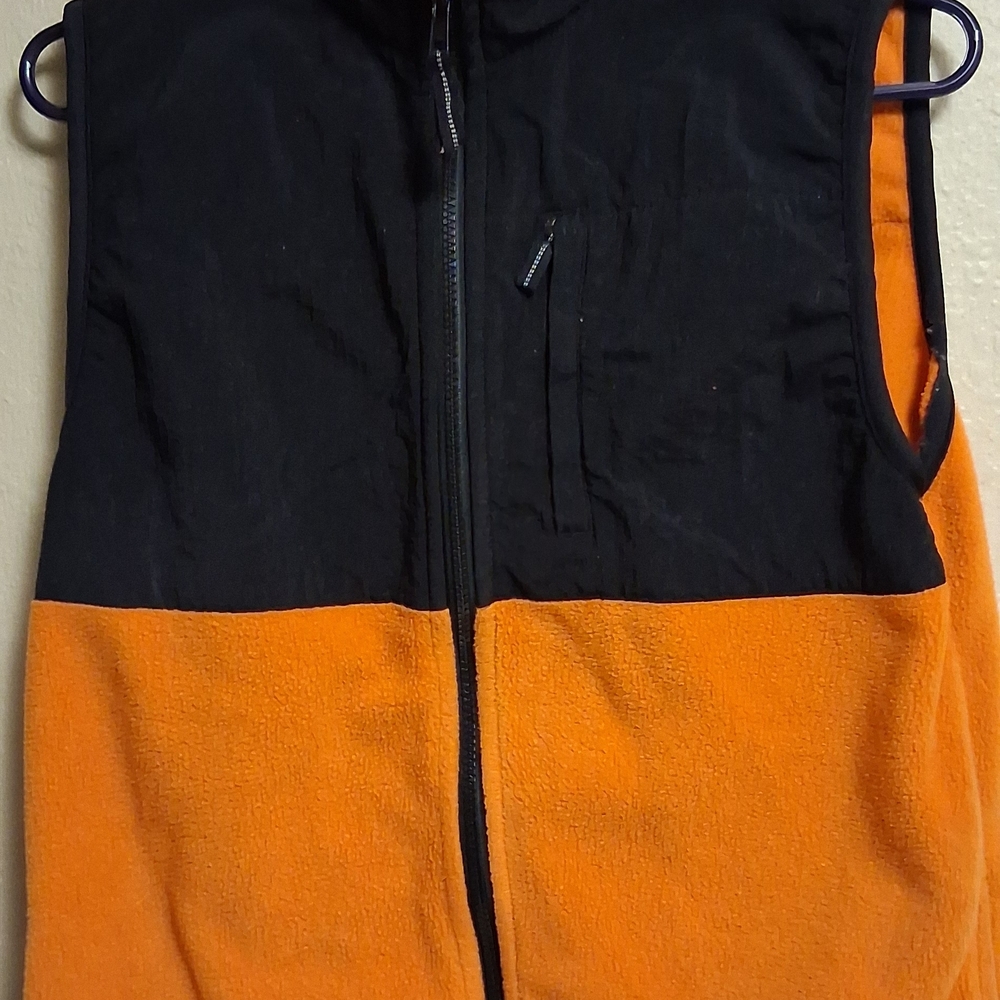 Prospirit Orange and Black Fleece Vest 0406